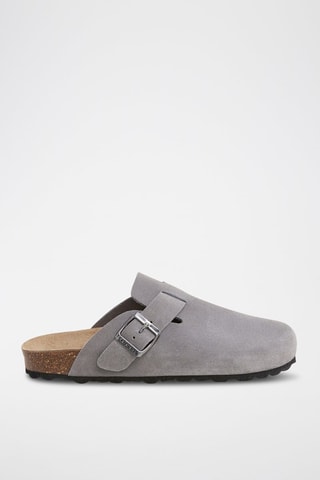 Mules en nubuck - Gris