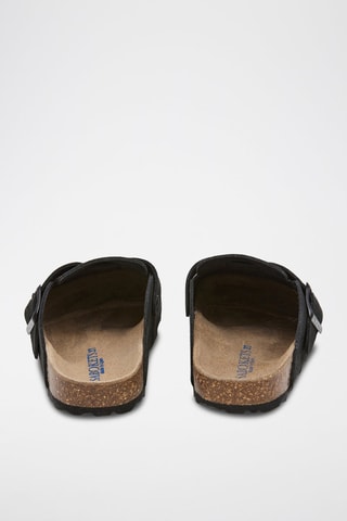 Mules en nubuck - Noir