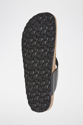 Sandales en cuir - Marron et noir