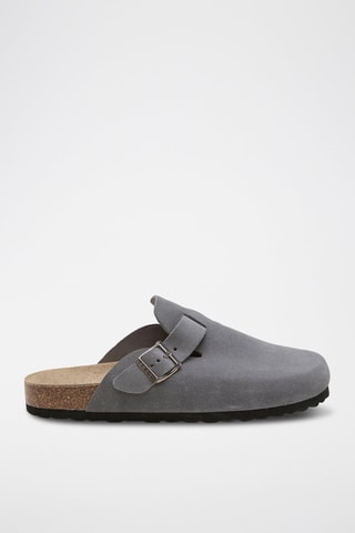 Sabots en cuir - Gris