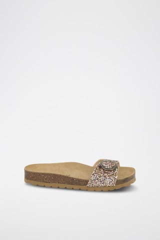 Mules - Marron et multicolore