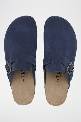 Sabots en cuir - Bleu