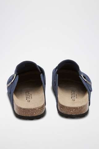 Sabots en cuir - Bleu