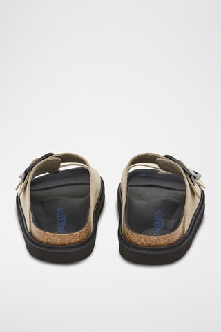 Mules en nubuck - Vert