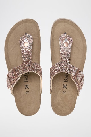 Sandales - Beige, marron et rose