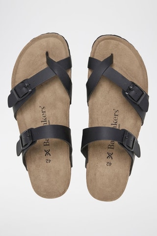 Sandales en cuir - Noir