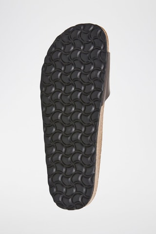 Mules en cuir - Marron et noir