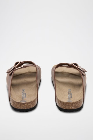 Mules en cuir - Marron