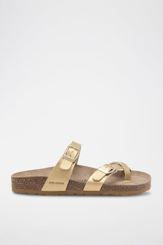 Sandales - Marron et doré