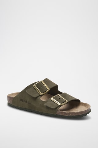 Mules en cuir - Vert