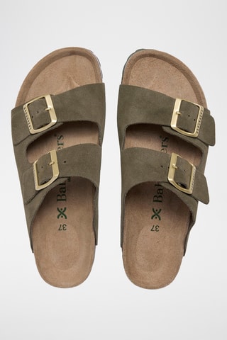 Mules en cuir - Vert