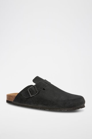 Sabots en nubuck Rosso - Noir