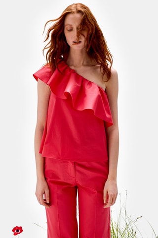Top asymétrique - Rose