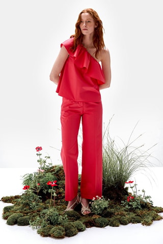Top asymétrique - Rose