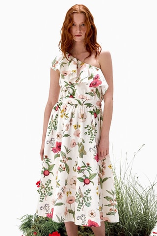 Robe asymétrique - Blanc