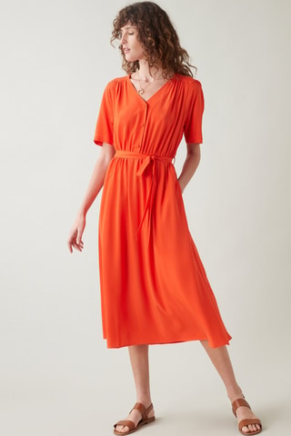 Robe midi - Orange