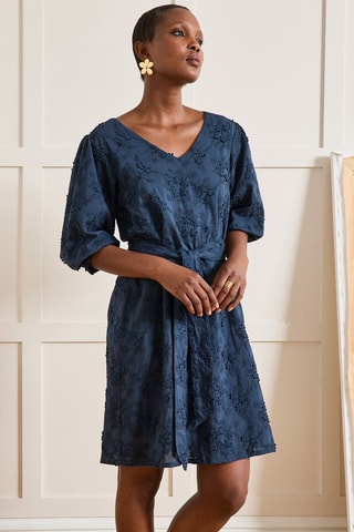 Robe droite - Bleu foncé