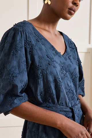 Robe droite - Bleu foncé