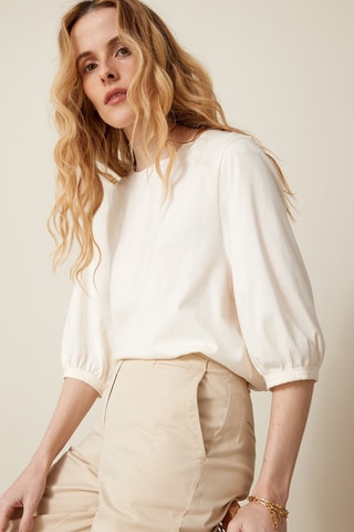 T-shirt en coton biologique - Ecru