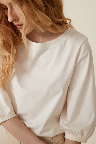 T-shirt en coton biologique - Ecru