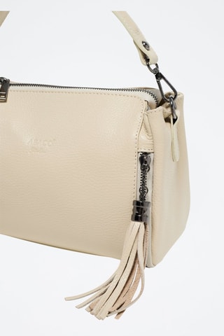 Sac à main en cuir Smoo - Beige