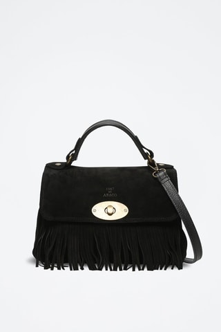 Sac bandoulière en nubuck Louis Frange - Marron