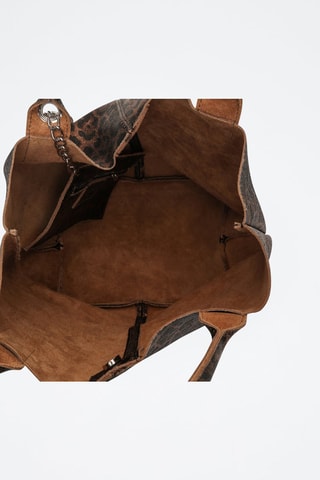 Sac porté épaule en cuir Yana - Beige