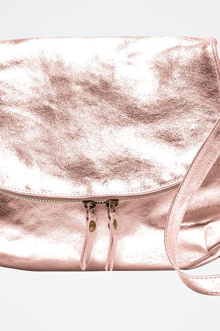 Sac bandoulière en cuir Lana - Rose