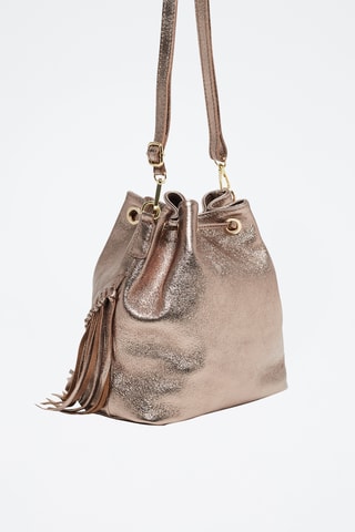 Sac seau en cuir Ivona Doré - Doré