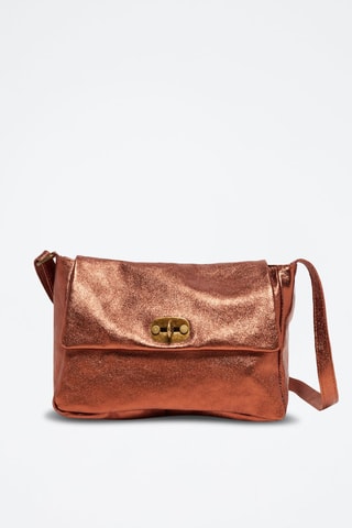 Sac bandoulière en cuir Ana - Marron