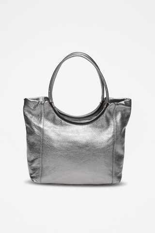 Sac à main en cuir Julia - Argenté