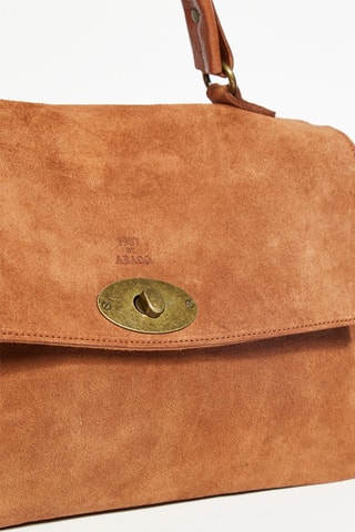 Sac à main en nubuck Mick  - Marron