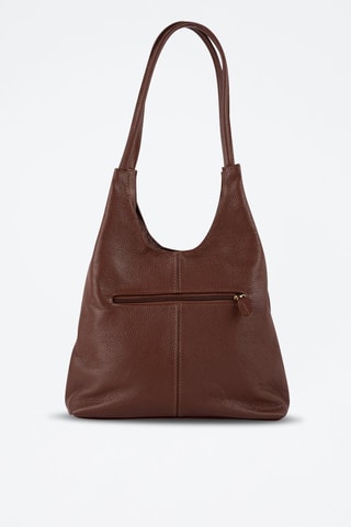 Sac porté épaule en cuir Fred - Marron