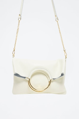 Sac à main en cuir Jany - Blanc