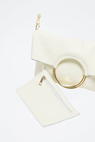 Sac à main en cuir Jany - Blanc