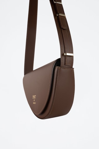 Sac bandoulière en cuir Raily - Marron