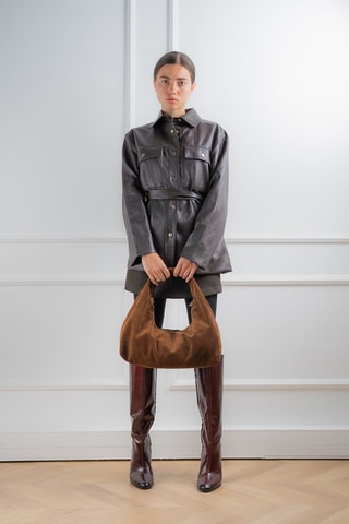 Sac à main en cuir Raze - Marron