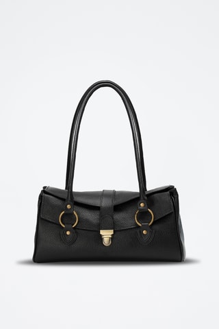 Sac porté épaule en cuir Zea - Noir