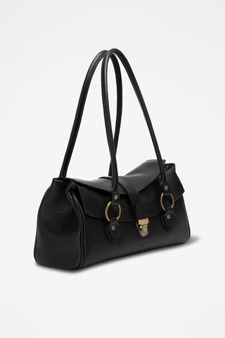 Sac porté épaule en cuir Zea - Noir