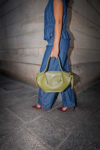 Sac à main en cuir Fox - Vert