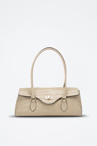 Leren Trendy Handtas Briar - Beige