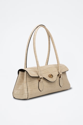 Leren Trendy Handtas Briar - Beige