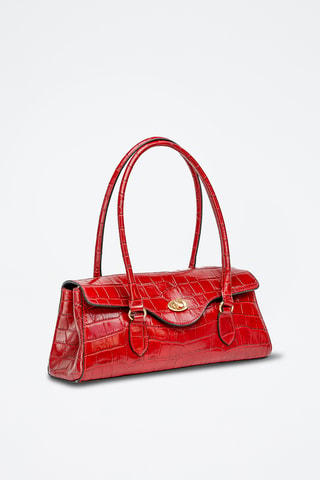 Leren Trendy Handtas Briar - Bordeauxrood