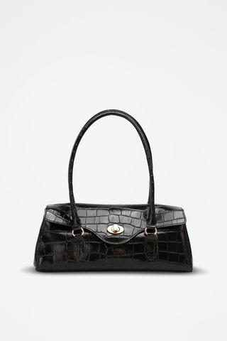Leren Trendy Handtas Briar - Zwart