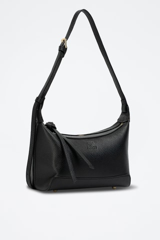 Sac porté épaule en cuir Gaia  - Noir