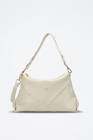 Sac porté épaule en cuir Arden  - Blanc