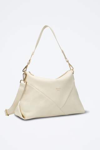Sac porté épaule en cuir Arden  - Blanc