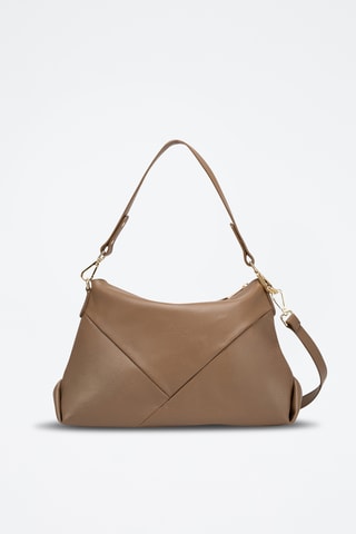 Sac porté épaule en cuir Arden  - Marron