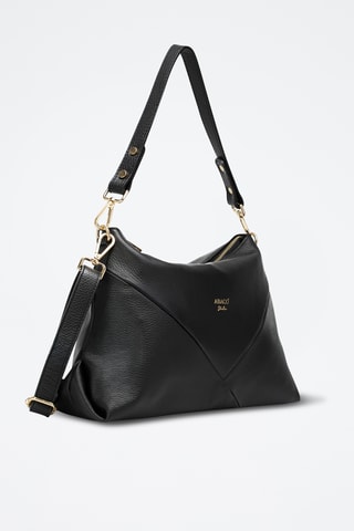 Sac porté épaule en cuir Arden  - Noir