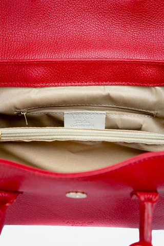 Leren Trendy Handtas Fenn - Rood